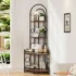 4-Tier Corner Bookshelf, Modern Style, Plant Stand with Metal Frame - Image 3