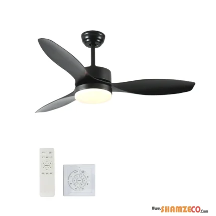 52 inch Indoor/Outdoor Ceiling Fan with LED Select Light Kit - Black
