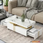 Coffee Table with Faux Marble