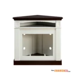 Corner Mantel Cabinet for Living Room or Bedroom with 23 inch Fireplace Insert Heater for the Perfect Ambiance