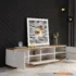Modern TV Stand up to 80", Media Console with Storage & Door Rebound Device - Image 3