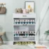 Shoe Storage Cabinet for Entryway, Free Standing Shoe Organizer with 2 Flip Drawers, Hidden Shoe Rack Storage Organizer for Doorway Hallway Closet, White - Image 2