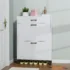 Shoe Storage Cabinet for Entryway, Free Standing Shoe Organizer with 2 Flip Drawers, Hidden Shoe Rack Storage Organizer for Doorway Hallway Closet, White - Image 6